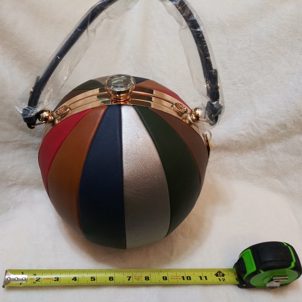 Alyssa Round Ball Shaped Multi-Color Purse (A)